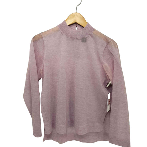 バトナー BATONER SEE THROUGH MOCK NECK PULLOVER シースルー モックネック プルオーバー レディース JPN:1